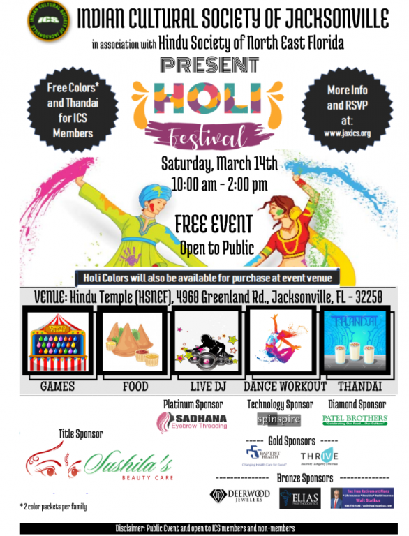 Holi Festival in Jacksonville