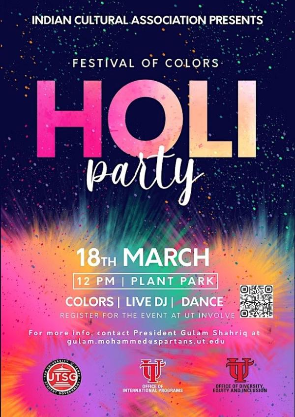 Holi Party (festival Of Colors) University Of Tampa