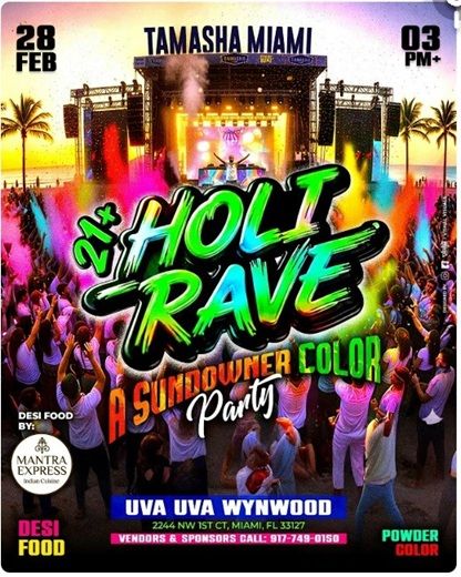 Holi Rave A Sundowner Color Fest