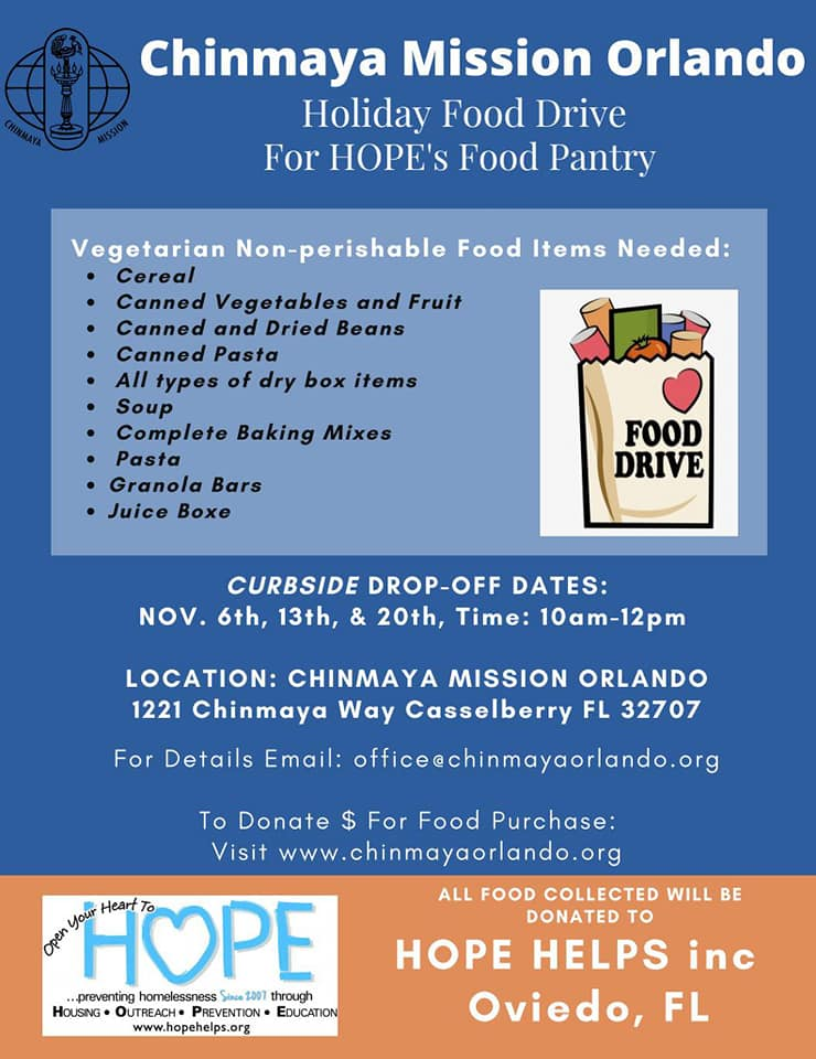Holiday Food Drive for Hope s Food Pantry