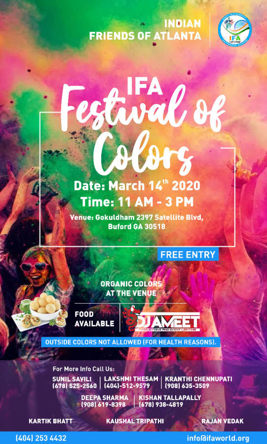 IFA Festival of Colors in Buford