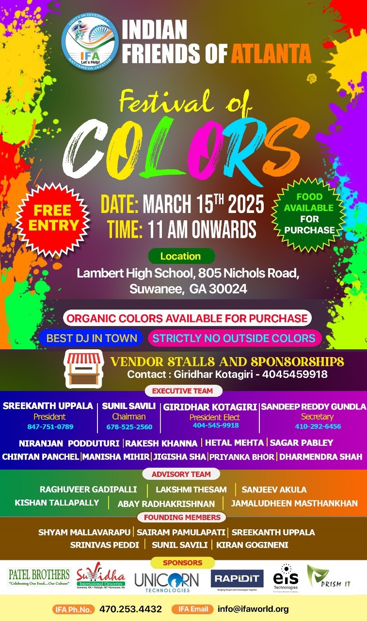 IFA Festival of Colors in Buford