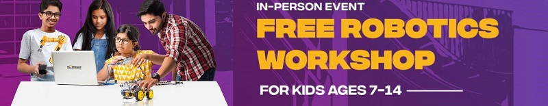 In-Person Free Robotics Workshop by Moonpreneur For Kids 7-14yrs- ATLANTA