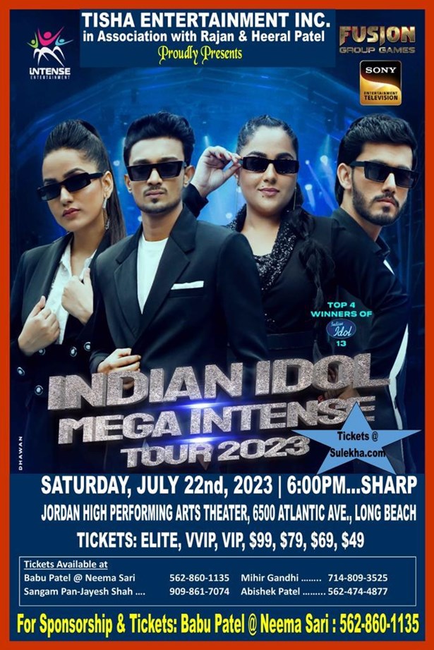 Indian Idol Tour 2023 Los Angeles