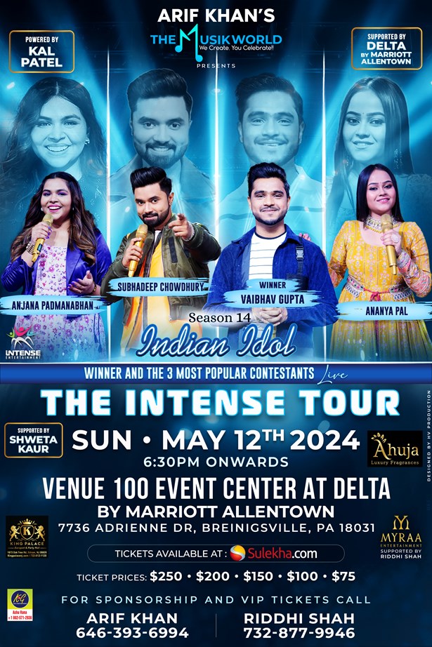 Indian Idol Tour 2024 - Breinigsville