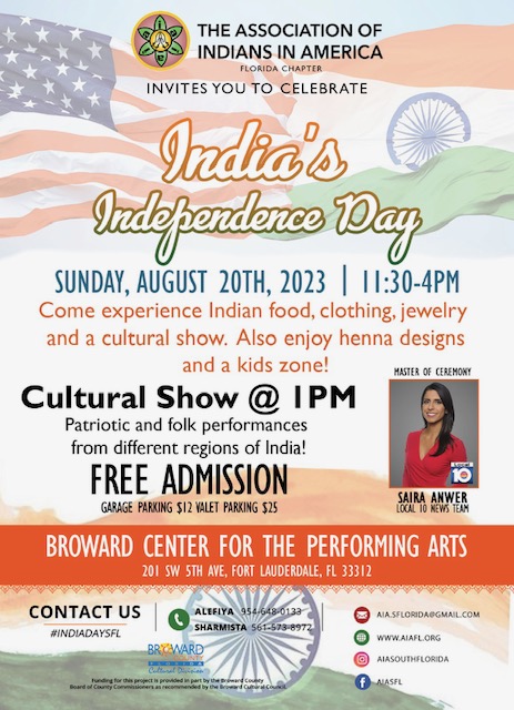 Indias Independence Day Fort Lauderdale