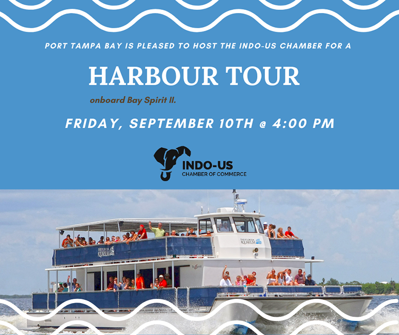 Indo-US Chamber Harbor Tour Onboard Bay Spirit II