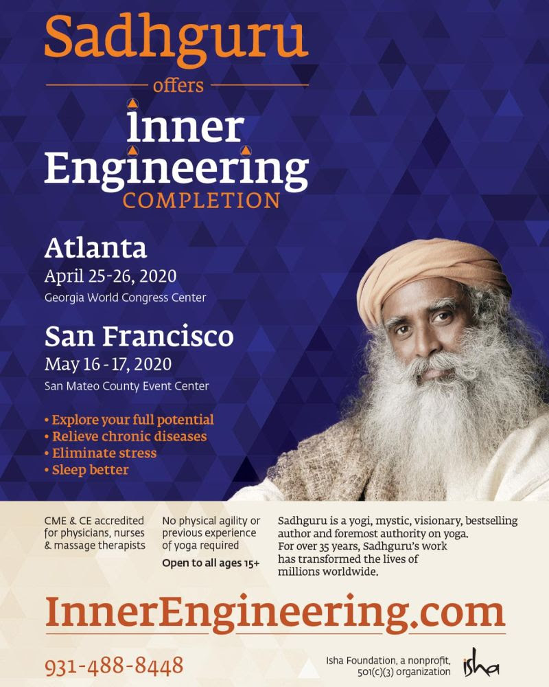 Inner Engineering Completion in Atlanta