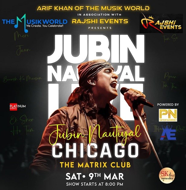 JUBIN NAUTIYAL LIVE CHICAGO