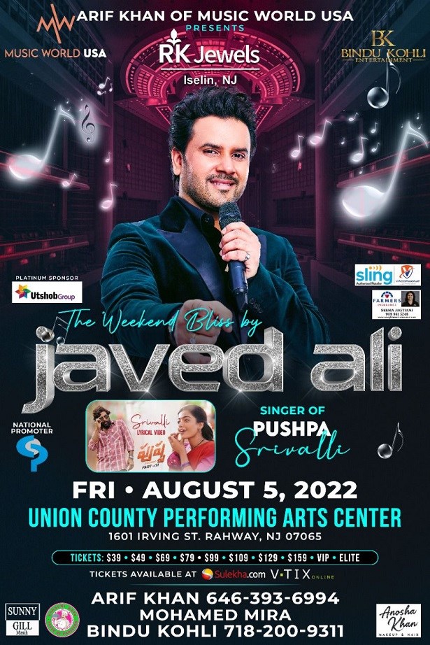 Javed Ali Live Concert in New Jersey