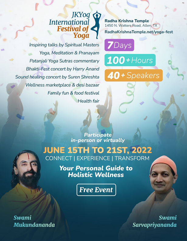 Jkyog International Festival Of Yoga