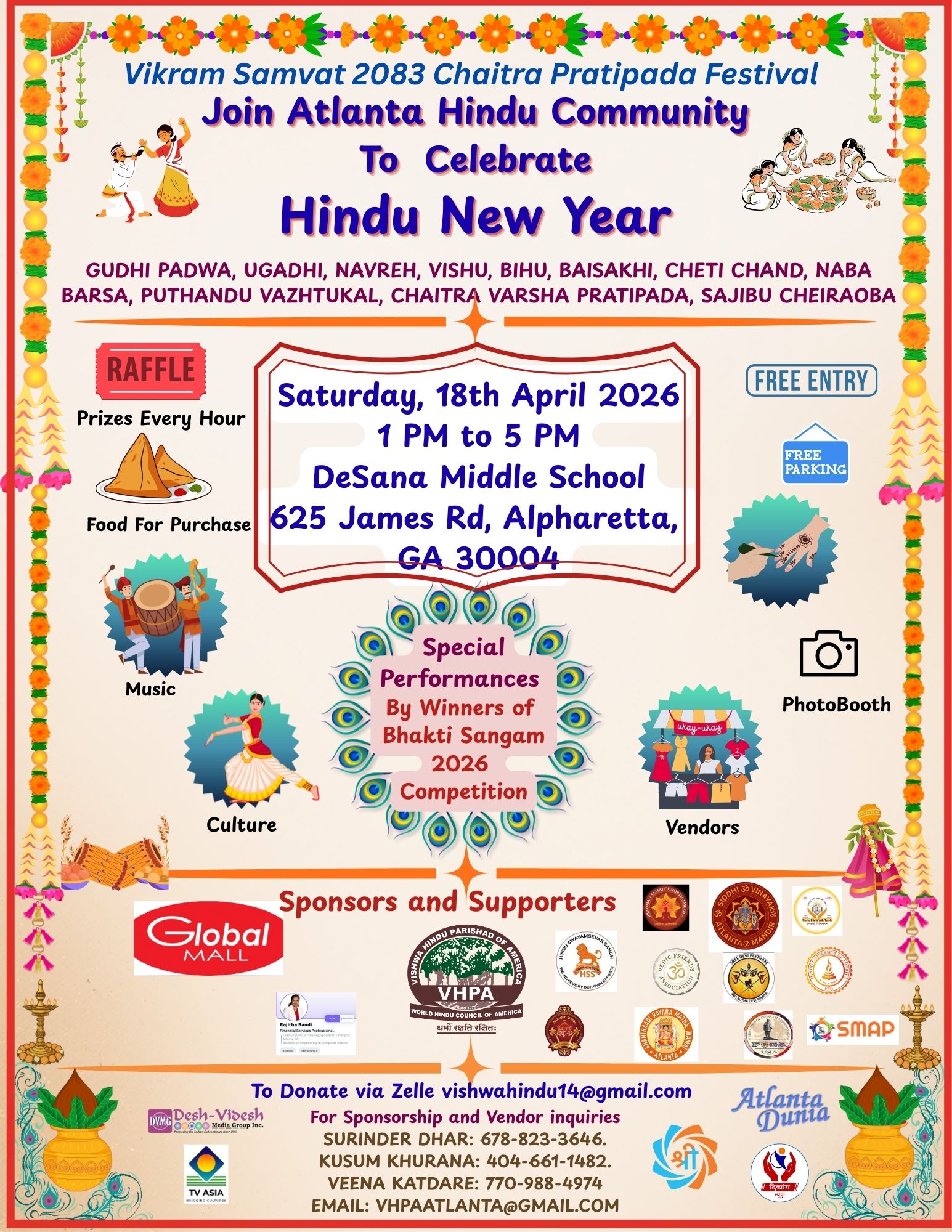 Join Atlanta Hindu Community To Celebrate Hindu New Year