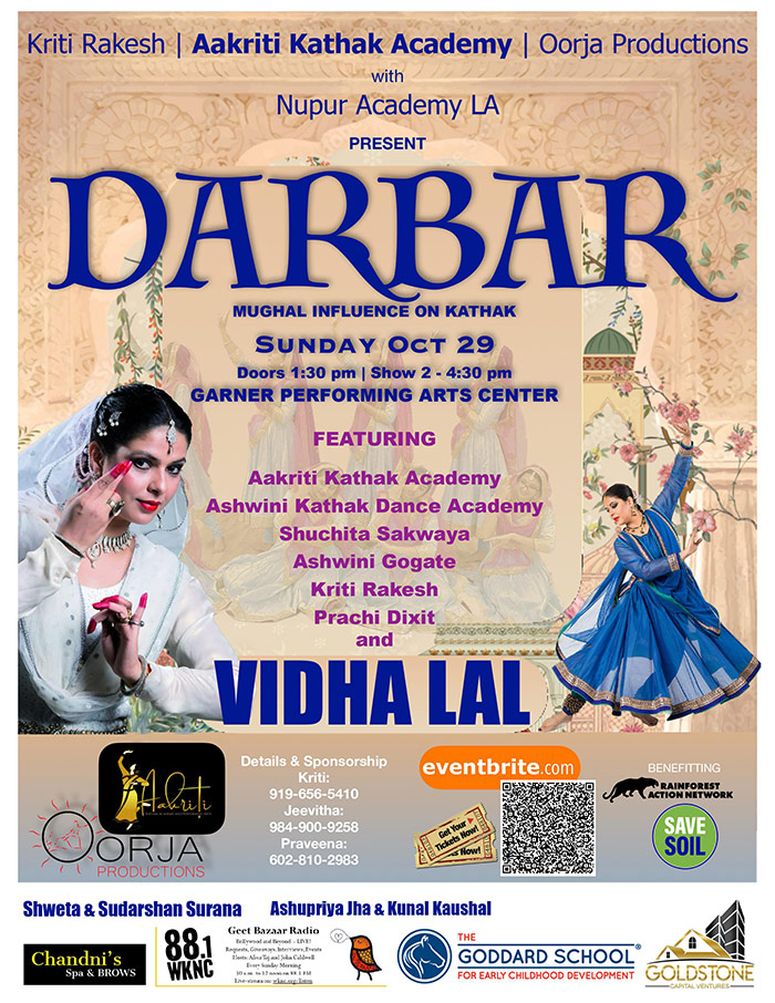 Kathak Darbar - Mughal Influence on Kathak - Featuring Vidha Lal