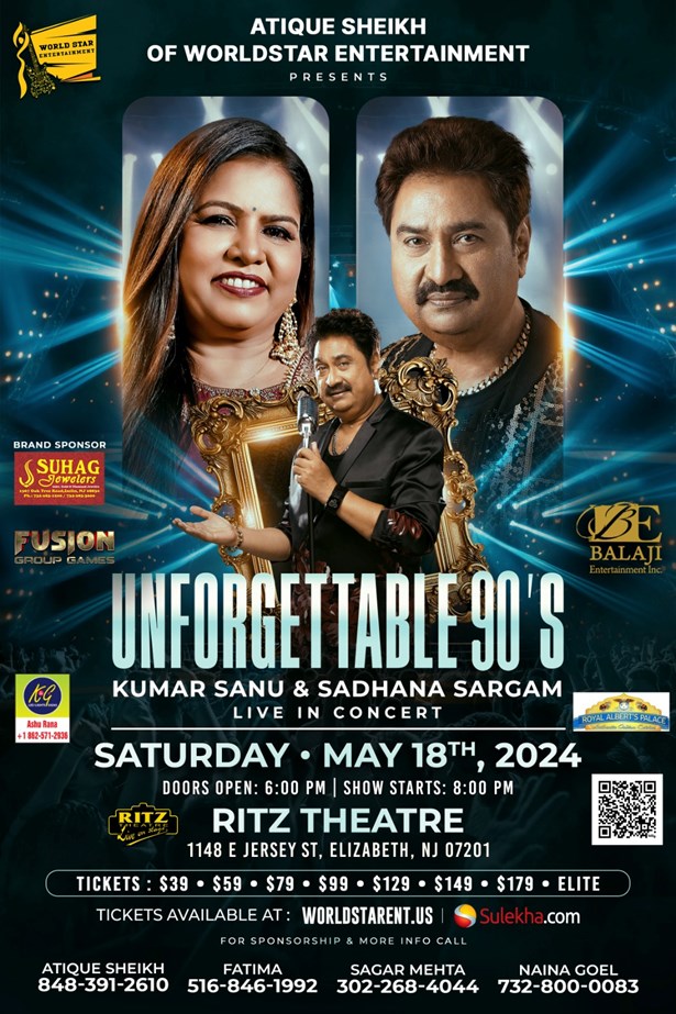 Kumar Sanu & Sadhana Sargam Live In Concert New Jersey