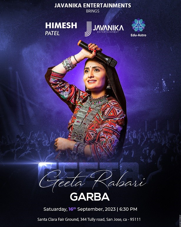 Live Garba With Geeta Rabari First time in Bay Area