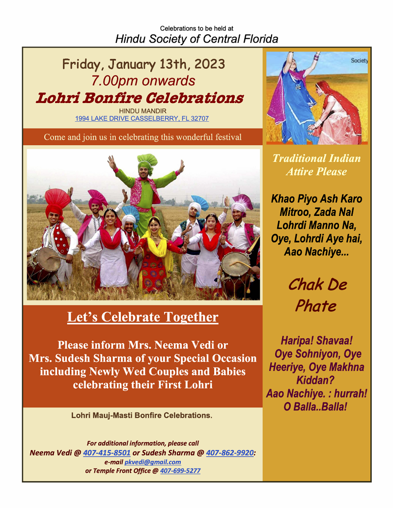 Lohri Bonfire Celebrations