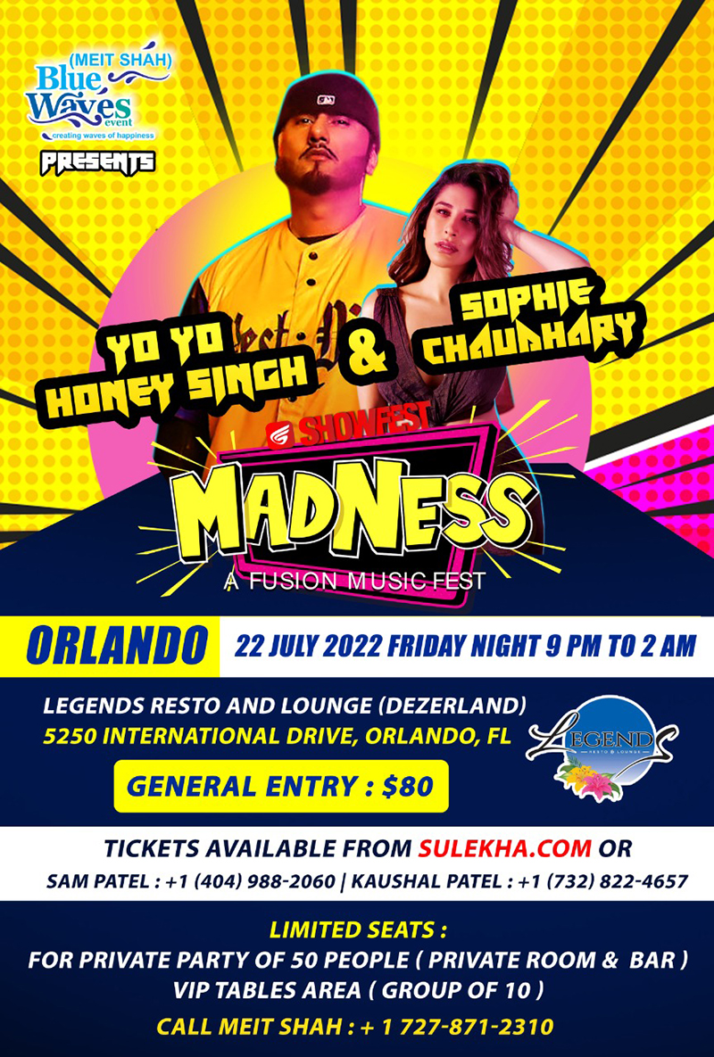 Madness - With Yo Yo Honey Singh and Sophie Choudry Live In Orlando