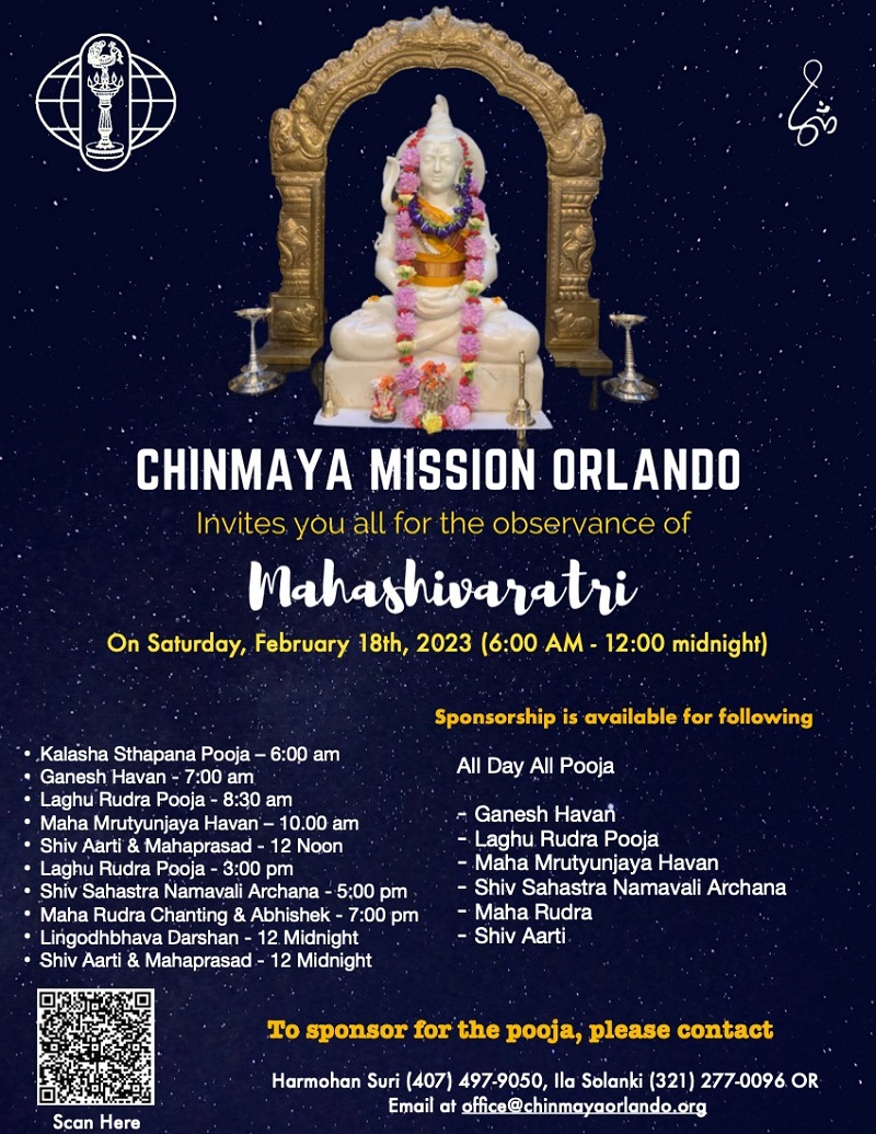 Mahashivaratri - Chinmaya Mission Orlando