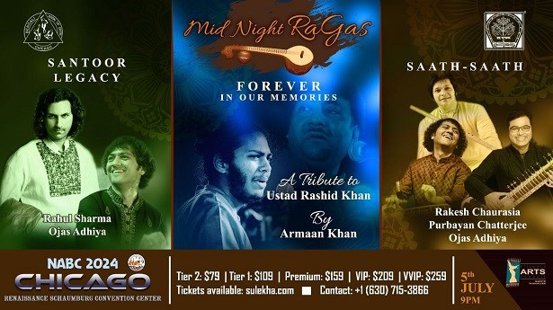 Midnight Ragas - Three Indian classical music concerts in one show