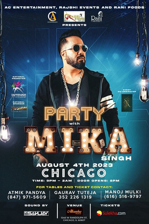 Mika Singh Live In Concert Chicago 2023