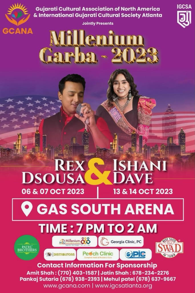 Millennium Garba 2023 with Rex Dsousa & Ishani Dave