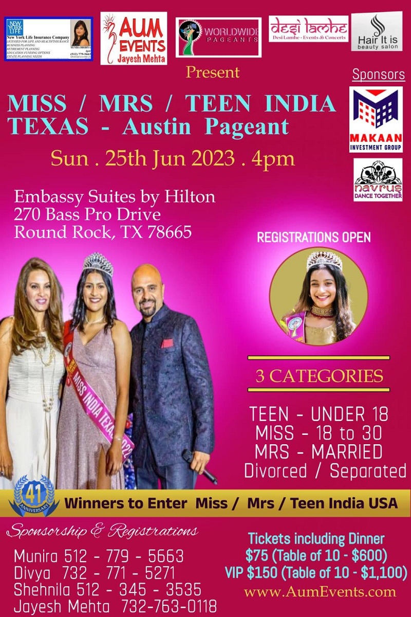 Miss Mrs Teen India Texas