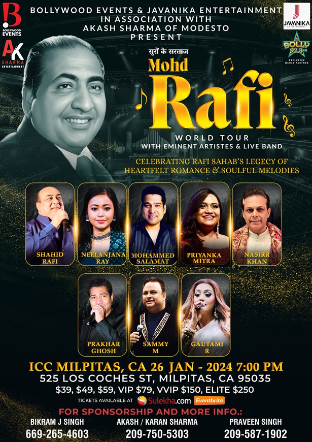 Mohd Rafi World Tour with Eminent Artistes & Live Band
