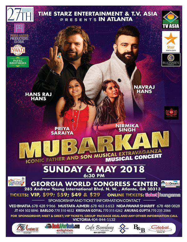 Mubarkan Music concert in Atlanta