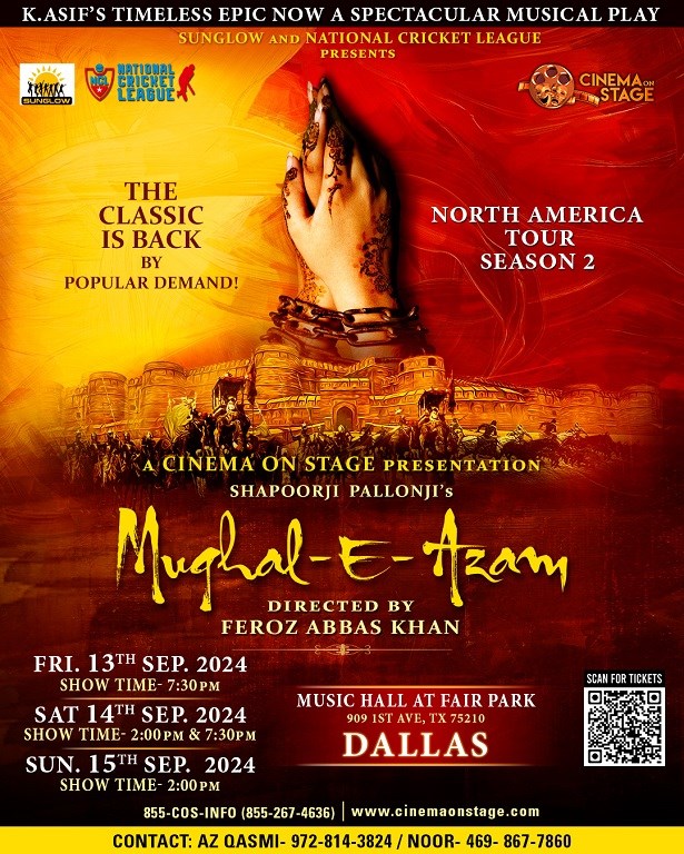 Mughal-E-Azam : The Musical ! The Most Awaited Show Dallas 2024