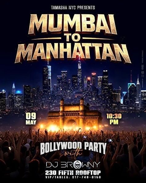 Mumbai To Manhattan Bollywood Party