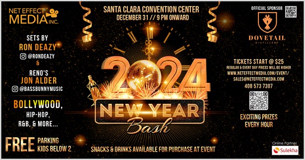 NEW YEAR BASH 2024 - BOLLYWOOD & MORE…