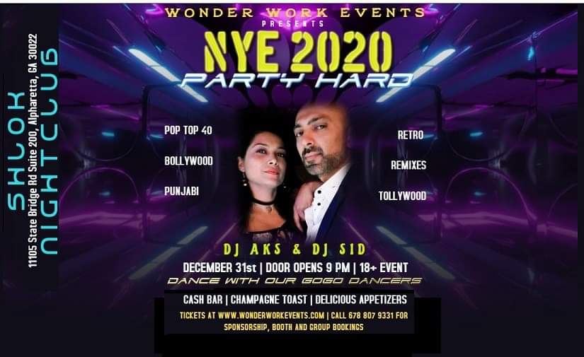 NYE 2020 by Wonder Work Events in Alpharetta