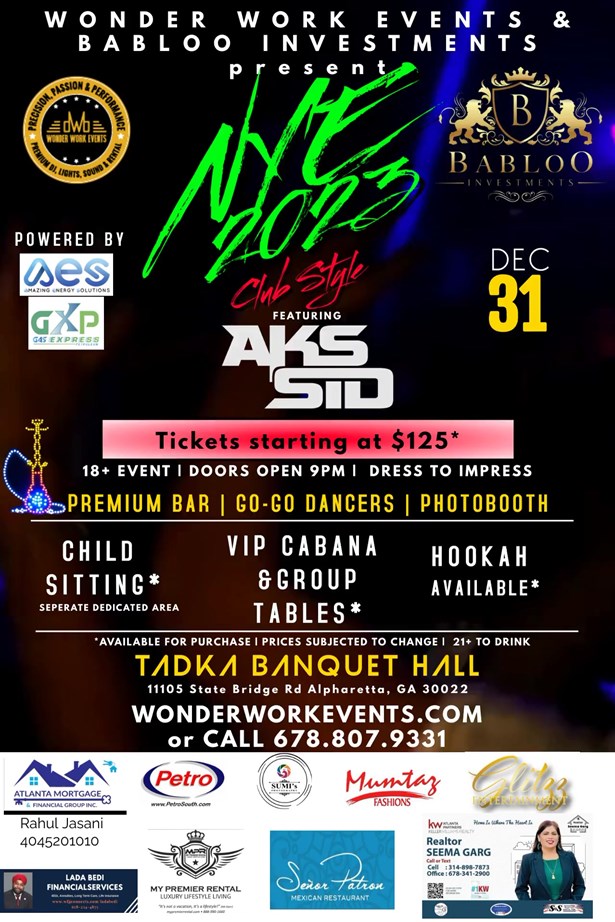 NYE 2023 Club Style with DJ Aks/Sid