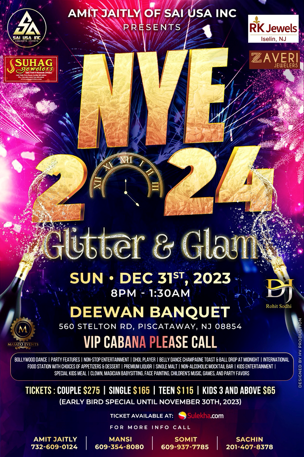 NYE 2024 - Glitter and Glam by Sai USA