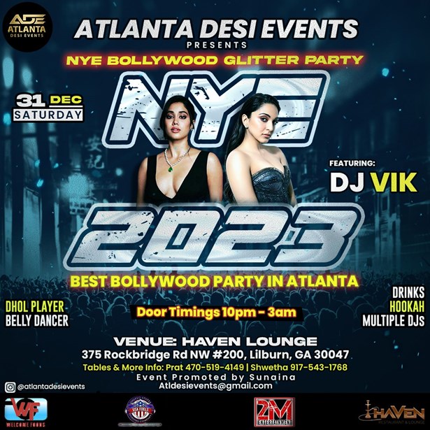 NYE Bollywood Glitz & Glamour Party - DJ VIK