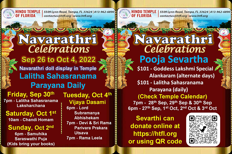 Navarathri Celebrations - Tampa