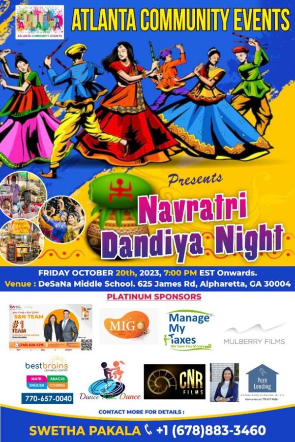 Navratri Dandiya Night in Alpharetta