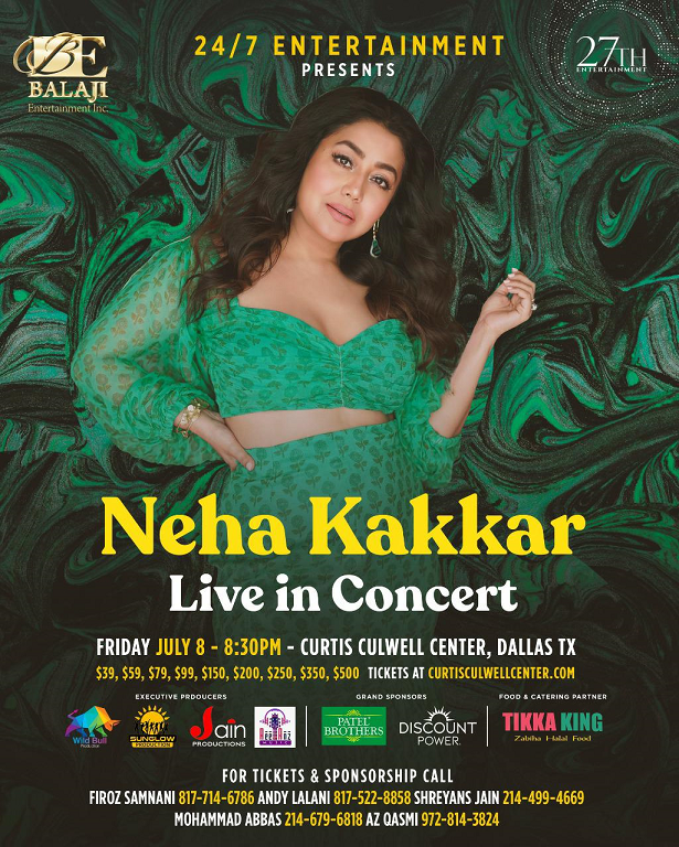 Neha Kakkar- Live in Concert in Dallas