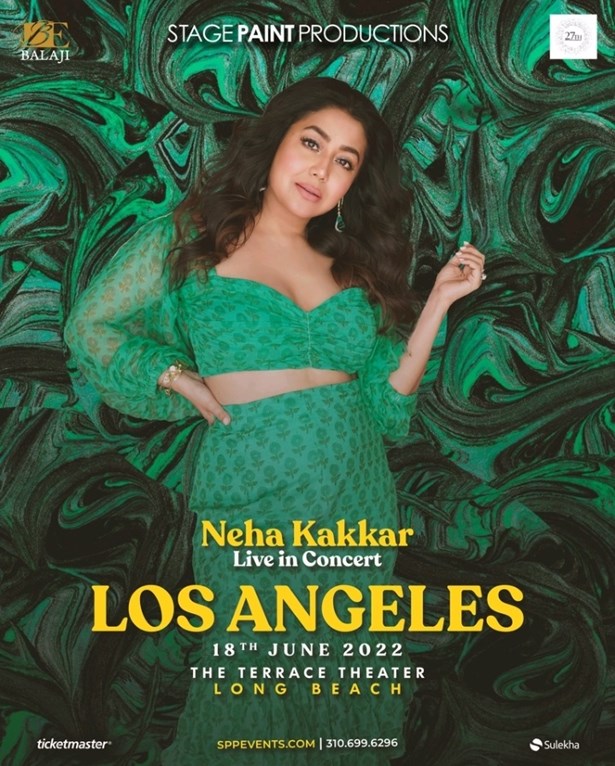 Neha Kakkar with Indian Idols 2022 Los Angeles