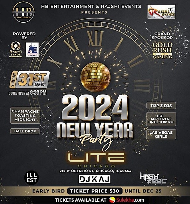 New Year's Eve Bollywood Ball Drop 2024