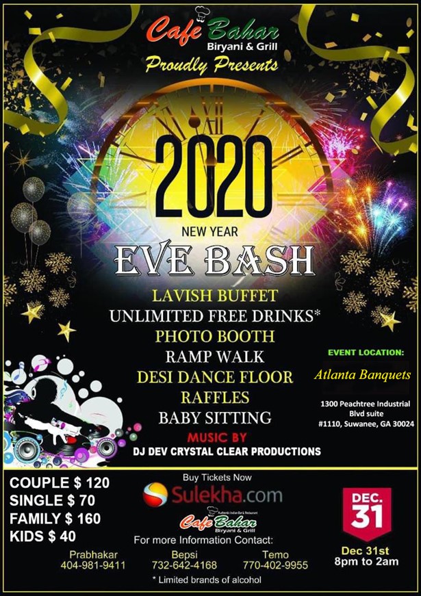 New Years Eve 2020 Bash in Suwanee