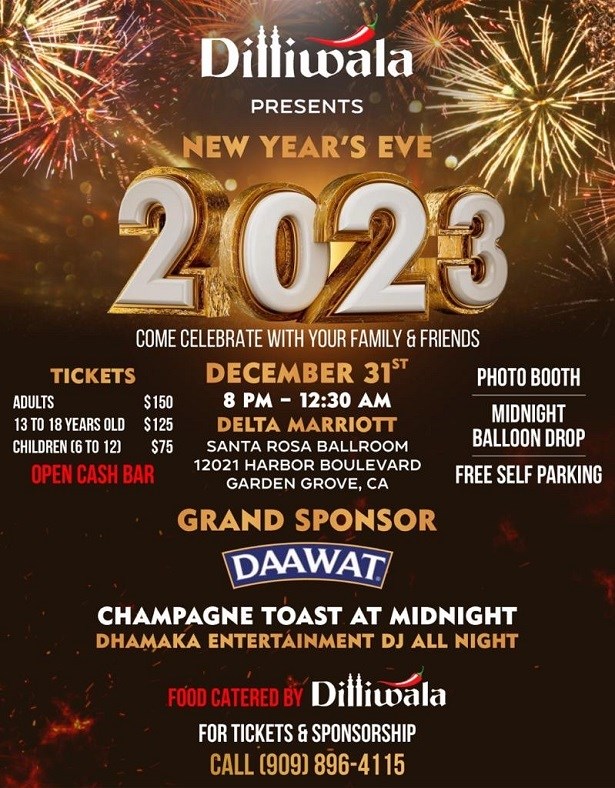 New Years Eve 2023 Come Celebrate With Your Family & Friends