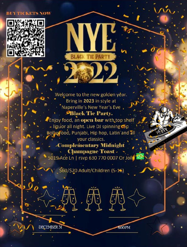 New Years Eve Black Tie Party