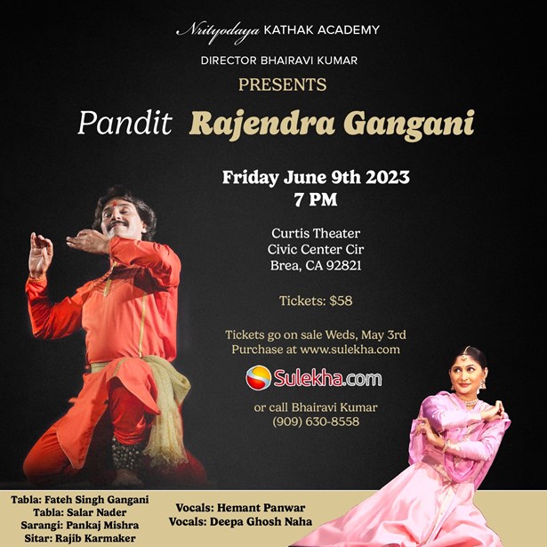 Nrityodaya Kathak Academy Presents Pandit Rajendra Gangani