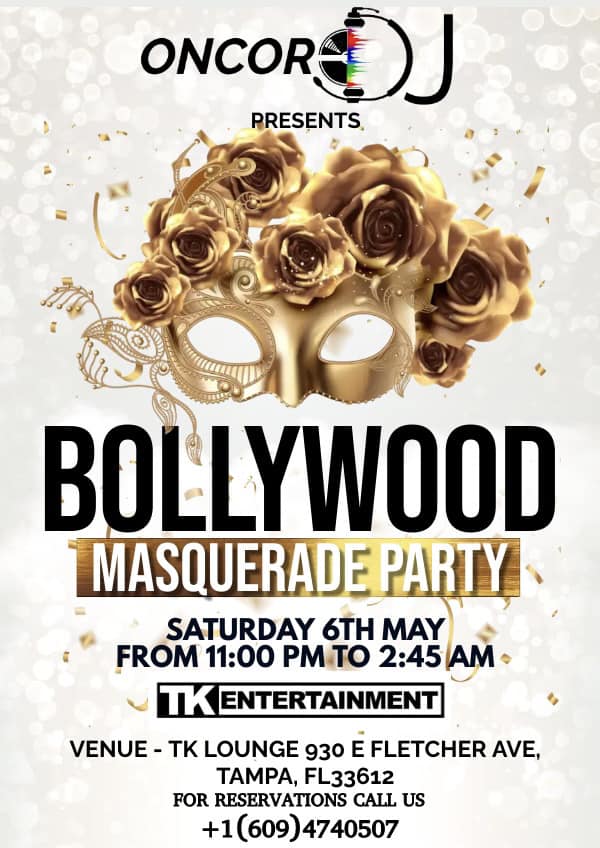Oncoredj Bollywood Masquerade Party