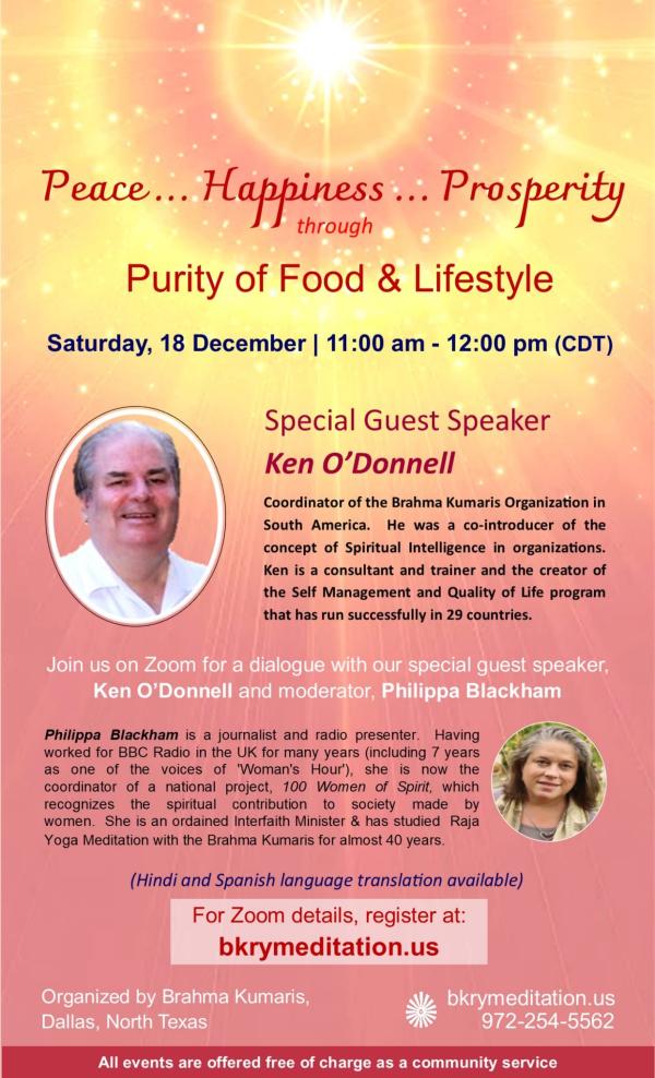 Purity of Food and Lifestyle