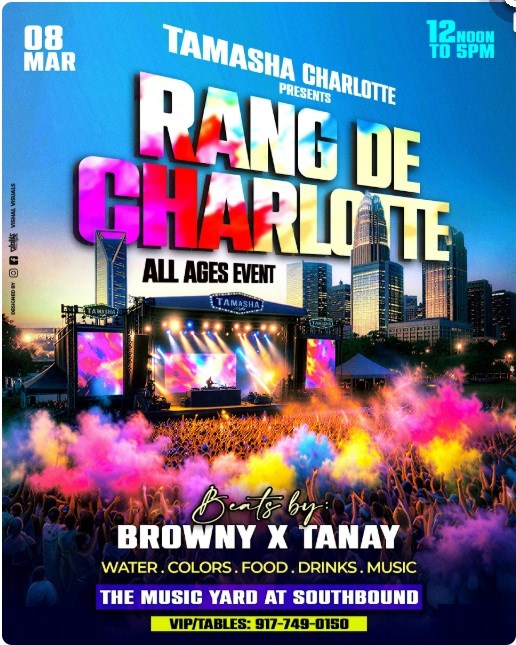 Range De Charlotte Holi color Fest 2026