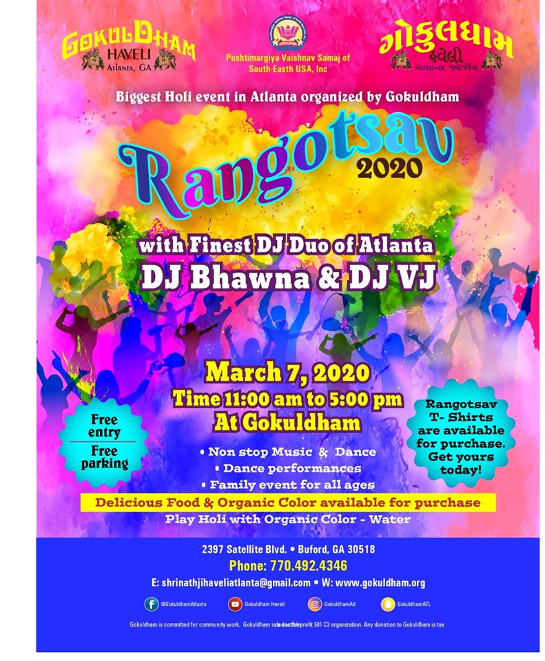 Rangotsav 2020 in Buford