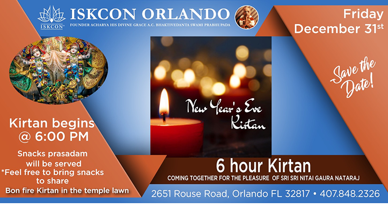 Ring in the New Year with 6 hour Kirtan