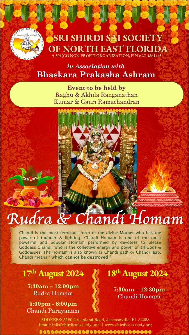 Rudhra and Chandi Homam